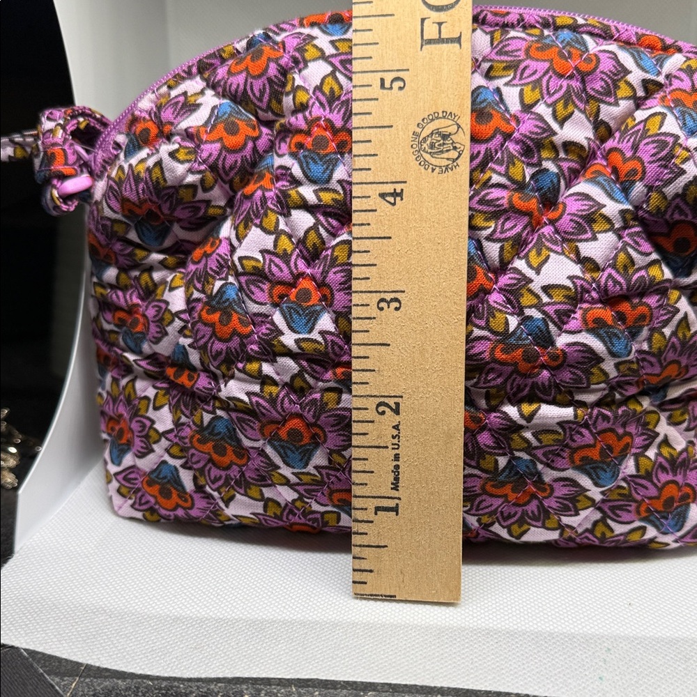 Vera Bradley Bag Cross Body Small Scaevola Fan Flower Patterned - Picture 9 of 11